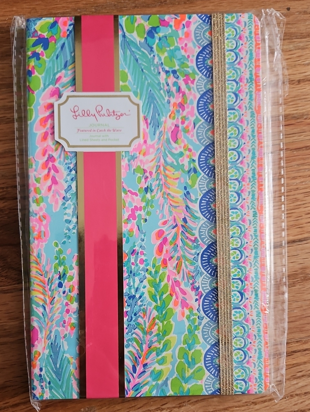 Lilly Pulitzer Colorful Floral Stripe Lined Journal